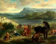 Eugиne Delacroix - Ovid among the Scythians